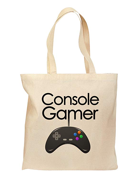 Console Gamer Grocery Tote Bag by TooLoud-Grocery Tote-TooLoud-Natural-Medium-Davson Sales