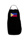 TooLoud Distressed Philippines Flag Dark Adult Apron-Bib Apron-TooLoud-Black-One-Size-Davson Sales