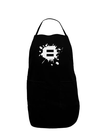 Equal Paint Splatter Dark Adult Apron by TooLoud-Bib Apron-TooLoud-Black-One-Size-Davson Sales