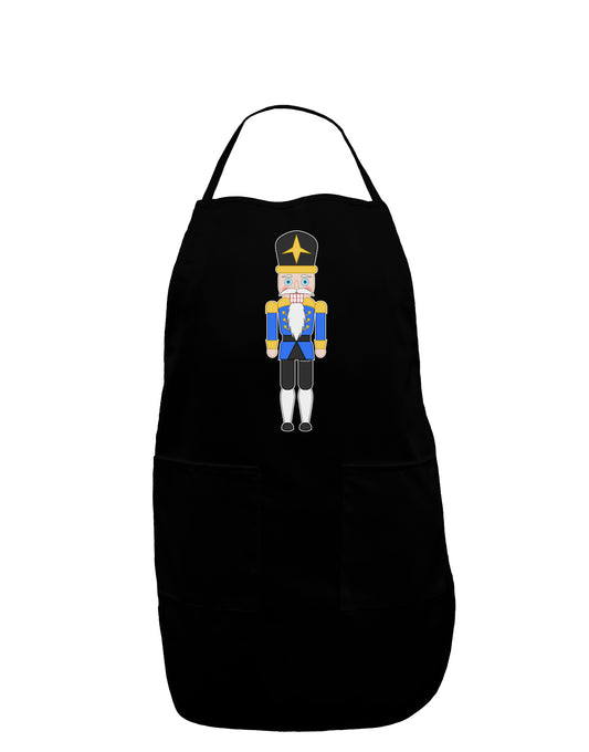 Nutcracker Design - Blue Gold Black Dark Adult Apron-Bib Apron-TooLoud-Black-One-Size-Davson Sales