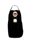 Cute Pilgrim Girl Thanksgiving Dark Adult Apron-Bib Apron-TooLoud-Black-One-Size-Davson Sales