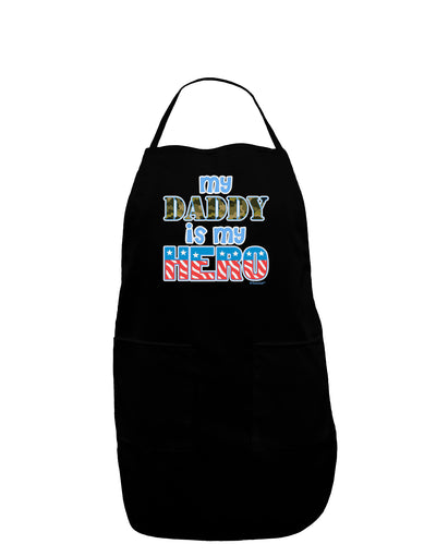 My Daddy is My Hero - Armed Forces - Blue Dark Adult Apron by TooLoud-Bib Apron-TooLoud-Black-One-Size-Davson Sales