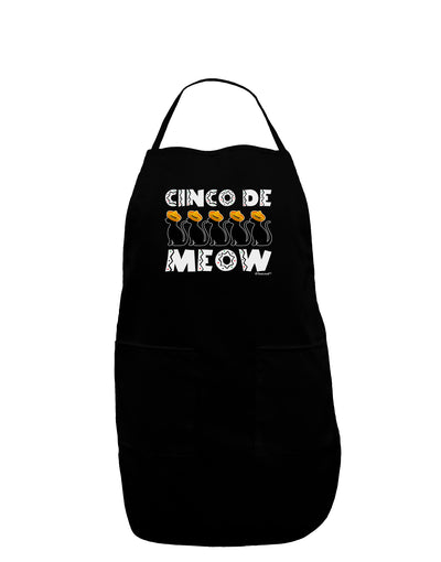 Five Cats - Cinco de Meow Dark Adult Apron by TooLoud-Bib Apron-TooLoud-Black-One-Size-Davson Sales