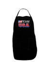 Sporty Team USA Dark Adult Apron-Bib Apron-TooLoud-Black-One-Size-Davson Sales