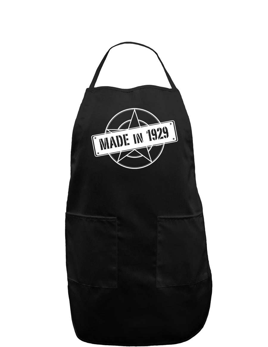 90th Birthday Gift Made in 1929 Plus Size Dark Apron by TooLoud-TooLoud-Black-Plus-Size-Davson Sales