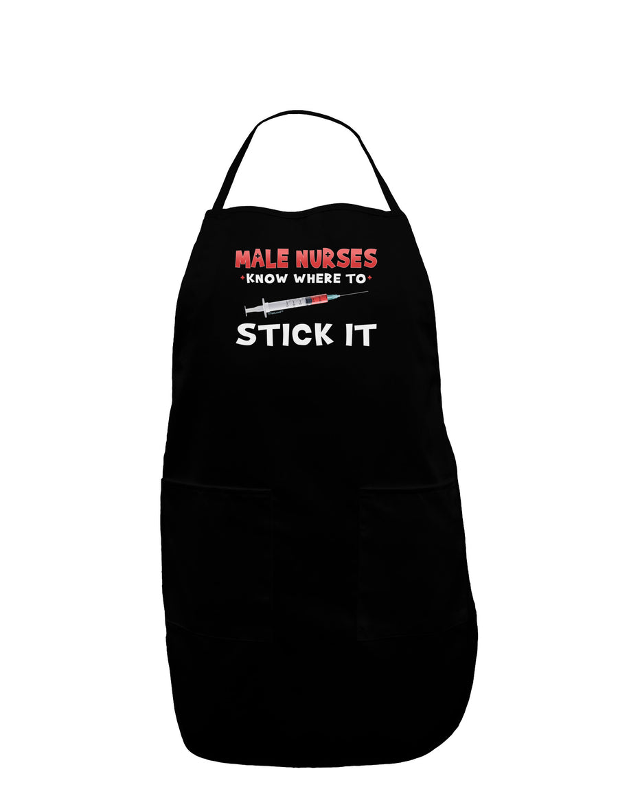 Male Nurses - Stick It Plus Size Apron-Bib Apron-TooLoud-Black-Plus-Size-Davson Sales