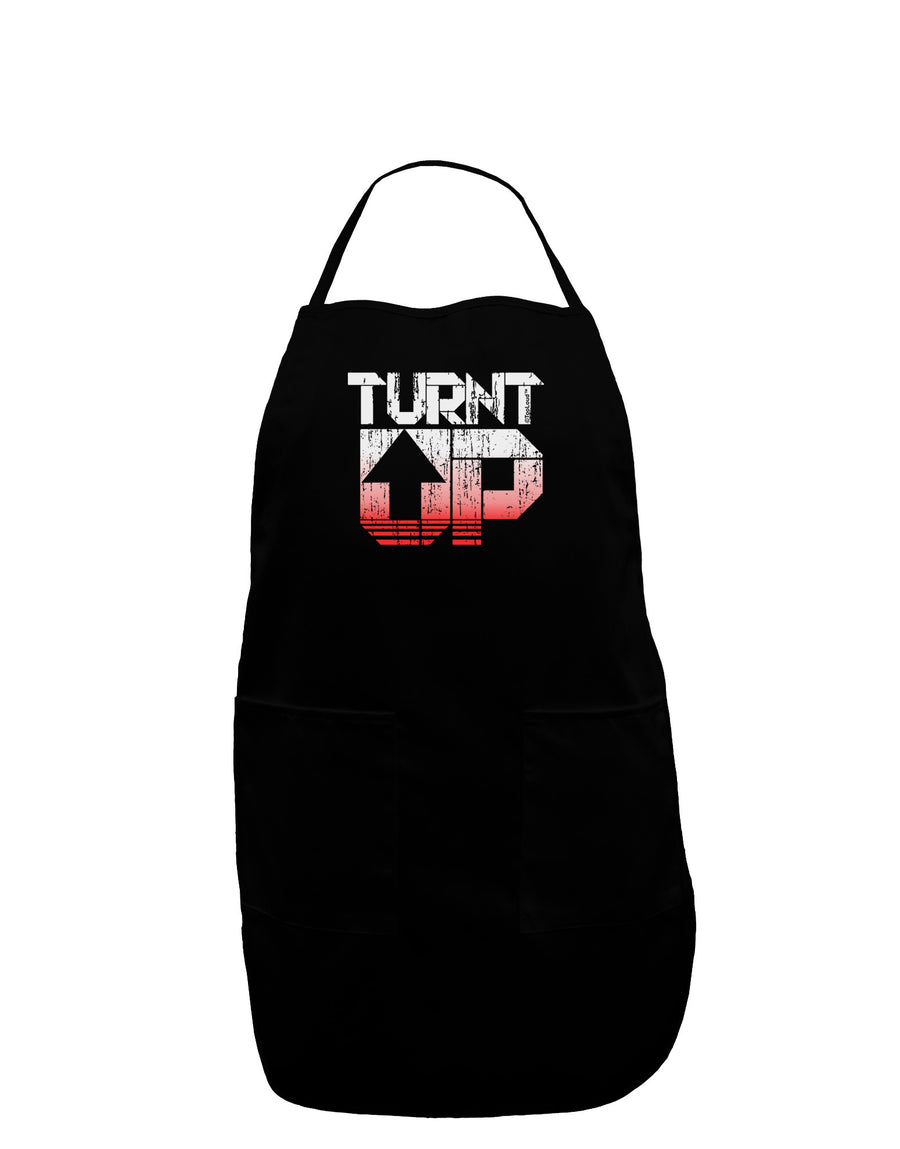 TooLoud Turnt Up Distressed Plus Size Apron-Bib Apron-TooLoud-Black-Plus-Size-Davson Sales