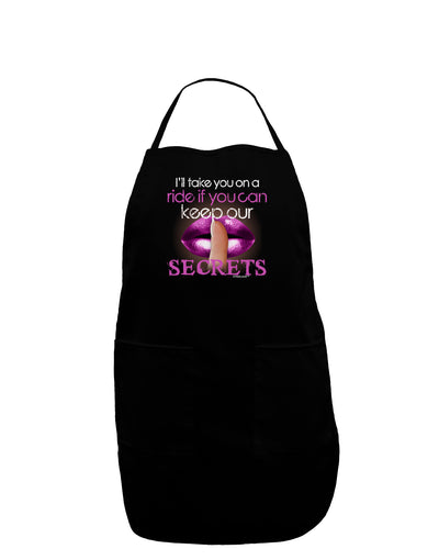 If You Can Keep Our Secrets Dark Adult Apron-Bib Apron-TooLoud-Black-One-Size-Davson Sales