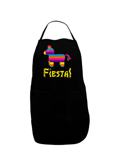 Colorful Pinata Design - Fiesta Dark Adult Apron by TooLoud-Bib Apron-TooLoud-Black-One-Size-Davson Sales