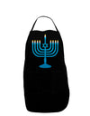 Hanukkah Menorah Dark Adult Apron-Bib Apron-TooLoud-Black-One-Size-Davson Sales