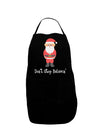 Don't Stop Believin' Santa Christmas Dark Adult Apron-Bib Apron-TooLoud-Black-One-Size-Davson Sales