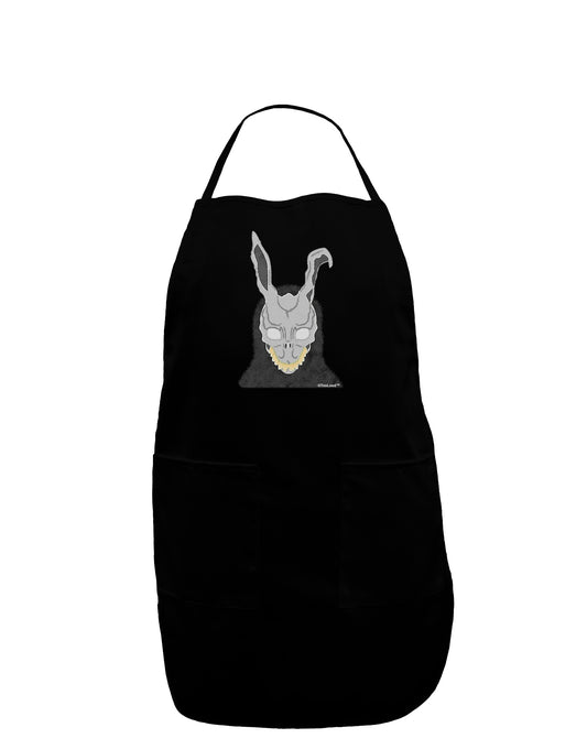Scary Buny Face Watercolor Dark Adult Apron-Bib Apron-TooLoud-Black-One-Size-Davson Sales