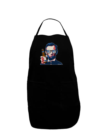 Abraham Drinkoln Dark Adult Apron-Bib Apron-TooLoud-Black-One-Size-Davson Sales