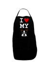 I Heart My Boston Terrier Dark Adult Apron-Bib Apron-TooLoud-Black-One-Size-Davson Sales