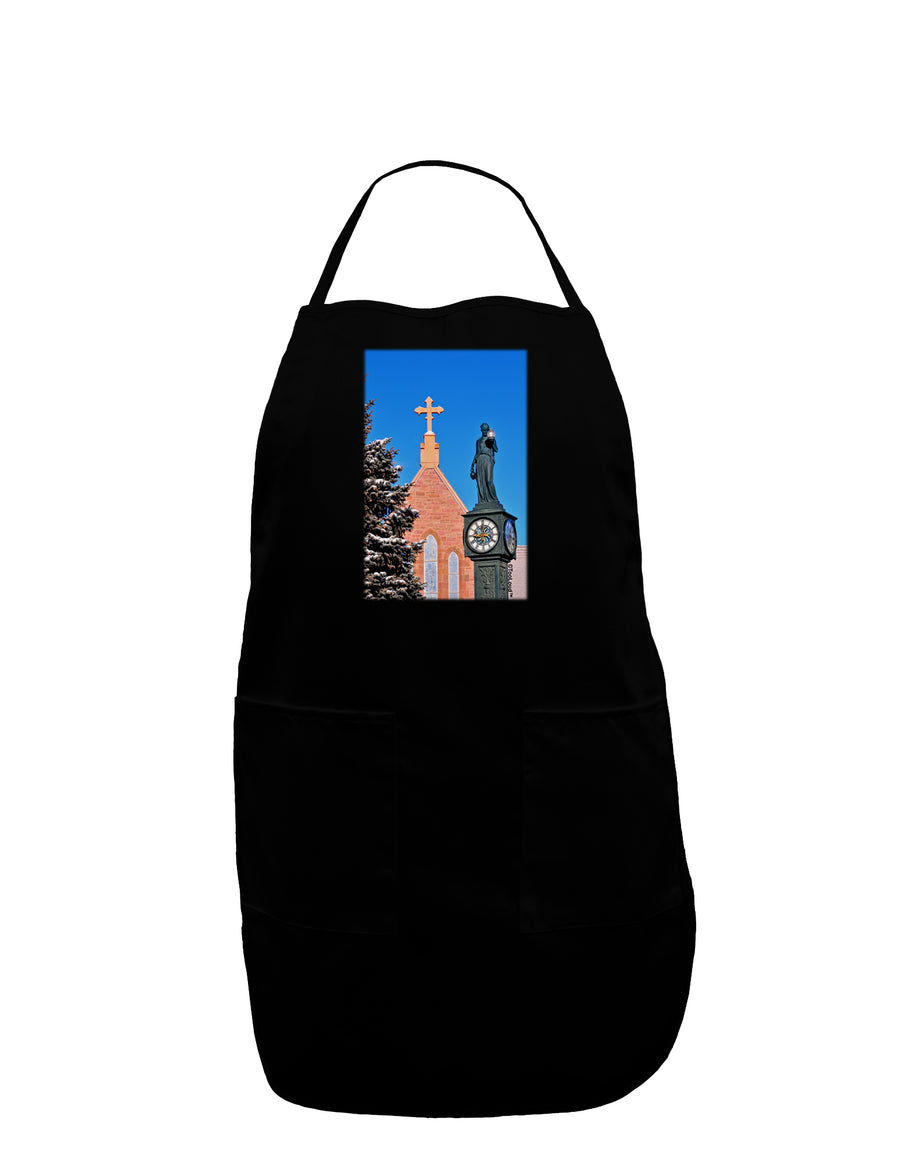 Manitou Springs Colorado Plus Size Dark Apron by TooLoud-Bib Apron-TooLoud-Black-Plus-Size-Davson Sales