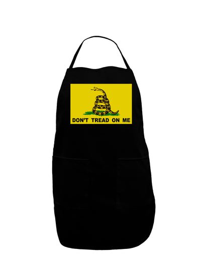 Classic Gadsden Flag Don't Tread On Me Dark Adult Apron-Bib Apron-TooLoud-Black-One-Size-Davson Sales