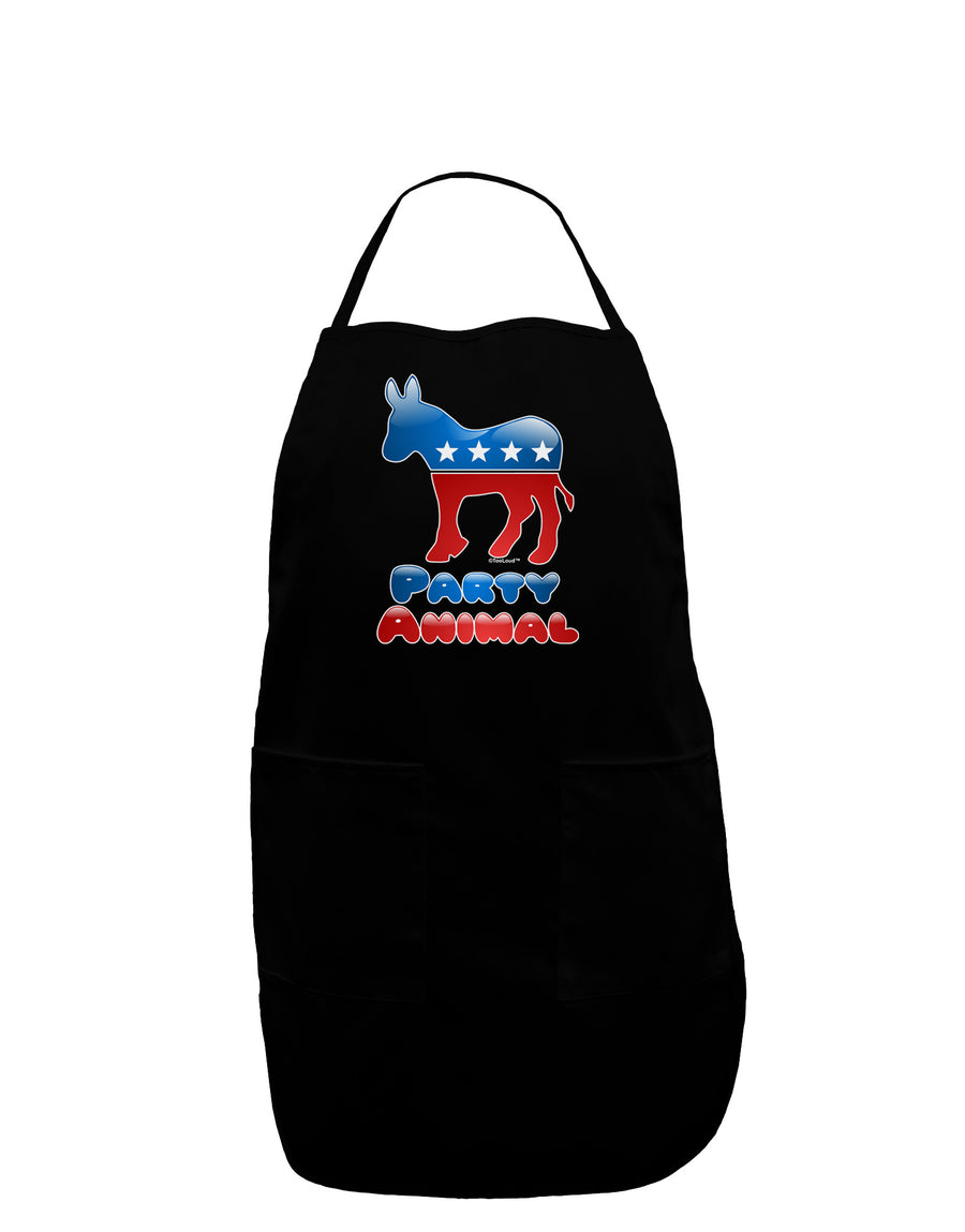 Democrat Party Animal Plus Size Apron-Bib Apron-TooLoud-Black-Plus-Size-Davson Sales