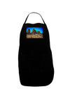 Crags in Colorado Plus Size Dark Apron by TooLoud-Bib Apron-TooLoud-Black-Plus-Size-Davson Sales