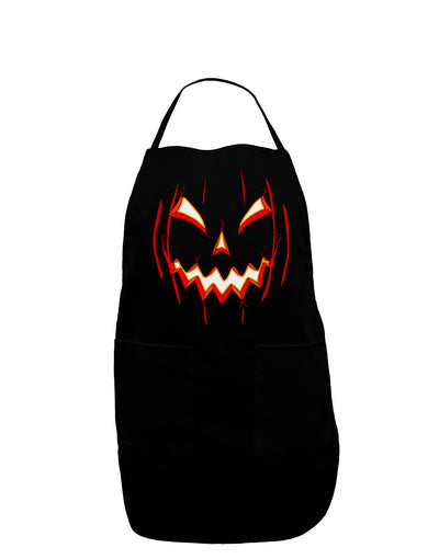 Scary Glow Evil Jack O Lantern Pumpkin Dark Adult Apron-Bib Apron-TooLoud-Black-One-Size-Davson Sales