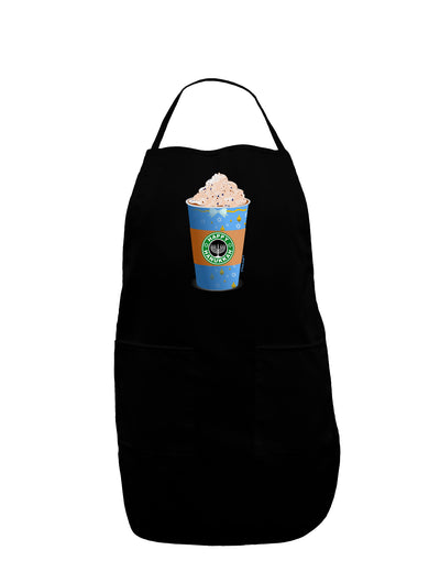 Happy Hanukkah Latte Cup Dark Adult Apron-Bib Apron-TooLoud-Black-One-Size-Davson Sales