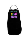 Hangin With My Peeps Dark Adult Apron-Bib Apron-TooLoud-Black-One-Size-Davson Sales