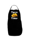 Taco Time - Mexican Food Design Dark Adult Apron by TooLoud-Bib Apron-TooLoud-Black-One-Size-Davson Sales