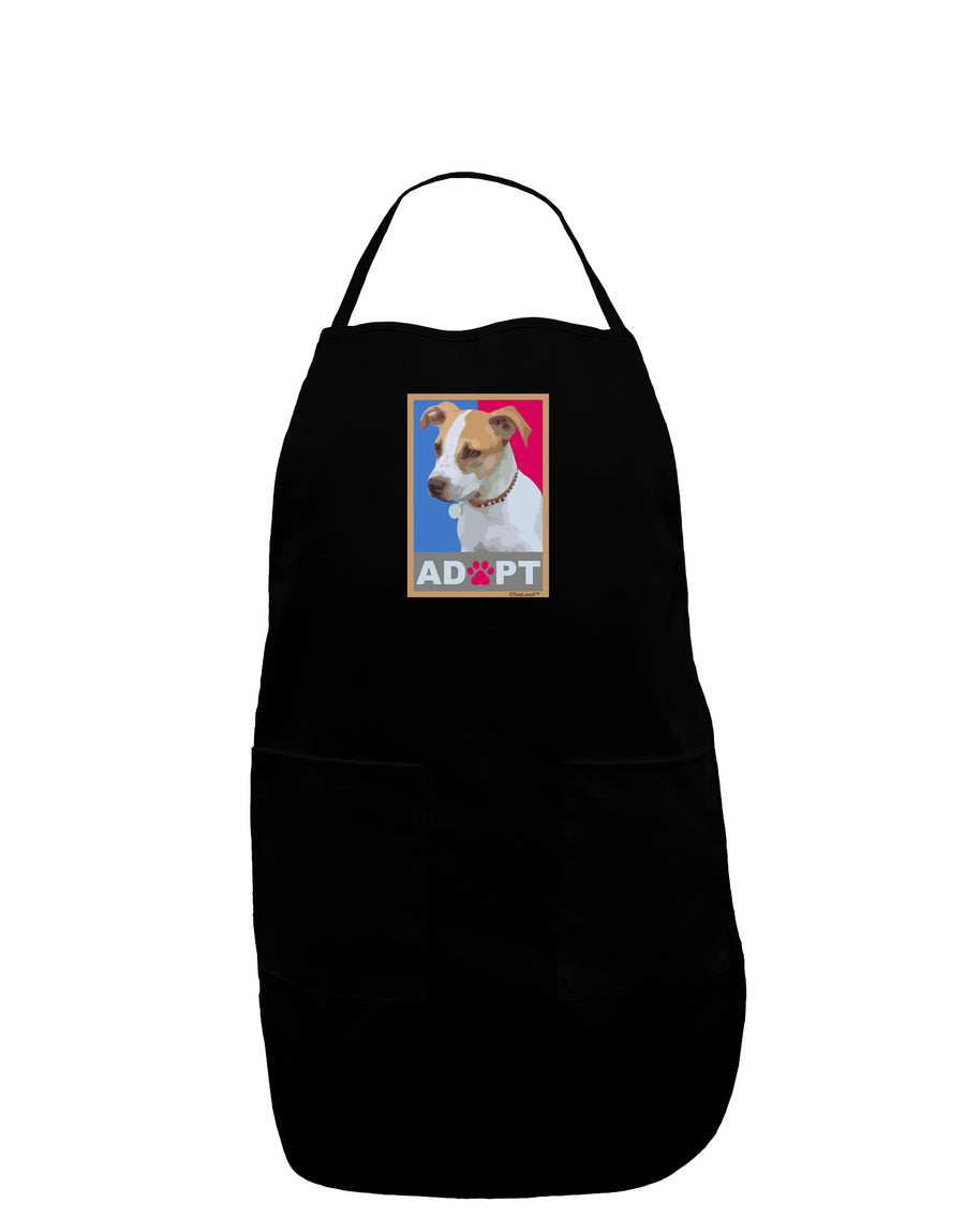 Adopt Cute Puppy Cat Adoption Plus Size Apron-Bib Apron-TooLoud-Black-Plus-Size-Davson Sales