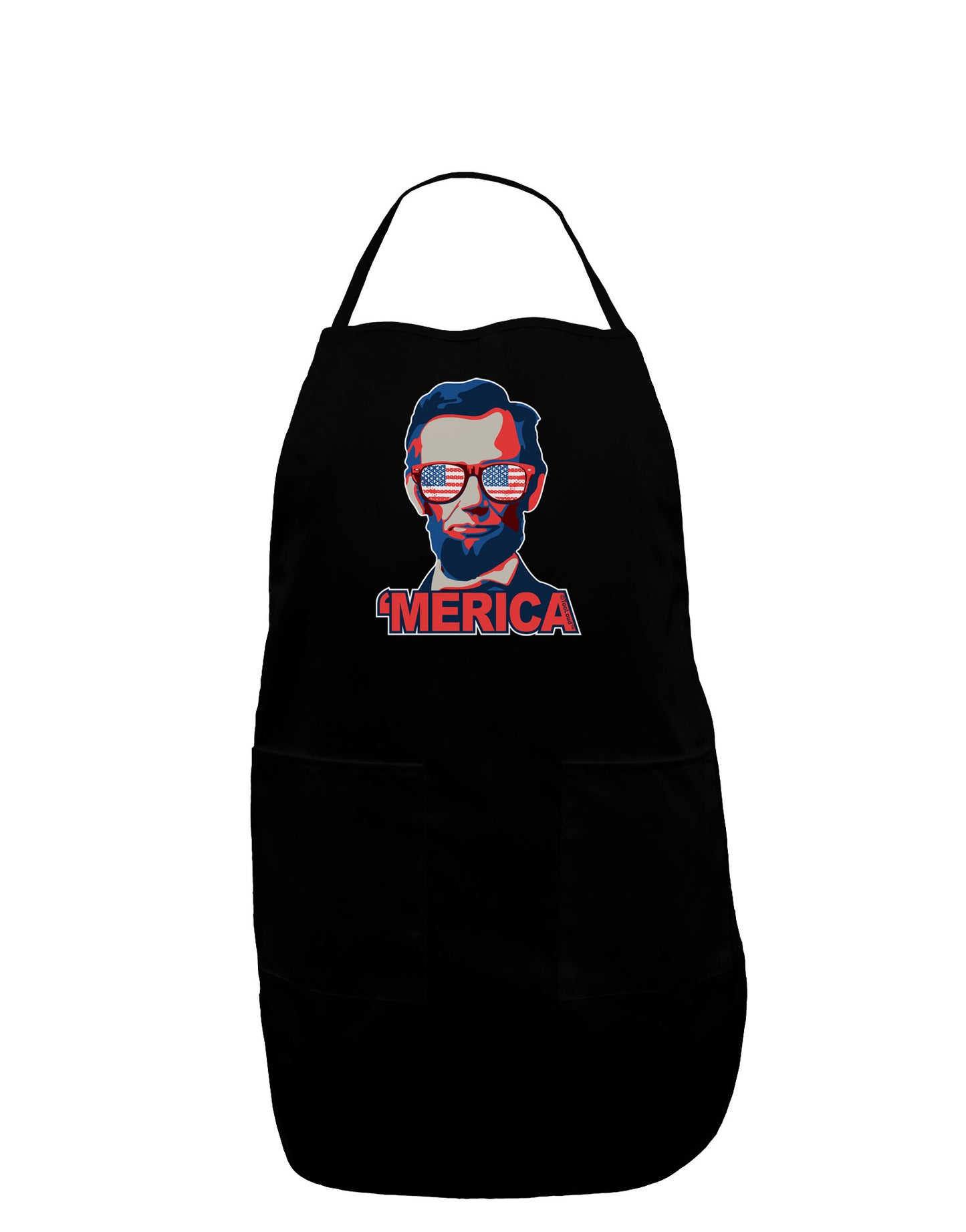 Lincoln Merica Plus Size Dark Apron-Bib Apron-TooLoud-Black-Plus-Size-Davson Sales
