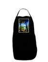 TooLoud Tropical Skyline Dark Adult Apron-Bib Apron-TooLoud-Black-One-Size-Davson Sales