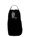 Virgo Illustration Dark Adult Apron-Bib Apron-TooLoud-Black-One-Size-Davson Sales