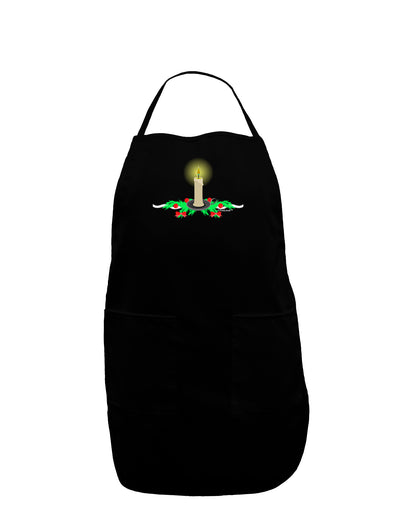 Chirstmas Candle Dark Adult Apron-Bib Apron-TooLoud-Black-One-Size-Davson Sales