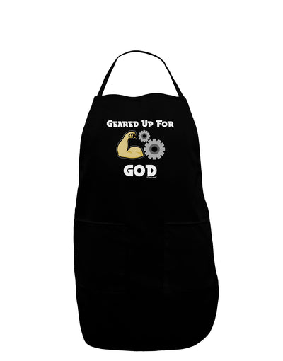 Geared Up For God Dark Adult Apron by TooLoud-Bib Apron-TooLoud-Black-One-Size-Davson Sales