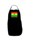 Bolivia Flag Dark Adult Apron-Bib Apron-TooLoud-Black-One-Size-Davson Sales