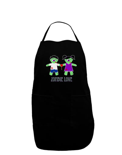 Zombie Love Couple Halloween Dark Adult Apron-Bib Apron-TooLoud-Black-One-Size-Davson Sales