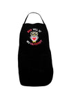 Hoo Will Be My Valentine Dark Adult Apron-Bib Apron-TooLoud-Black-One-Size-Davson Sales