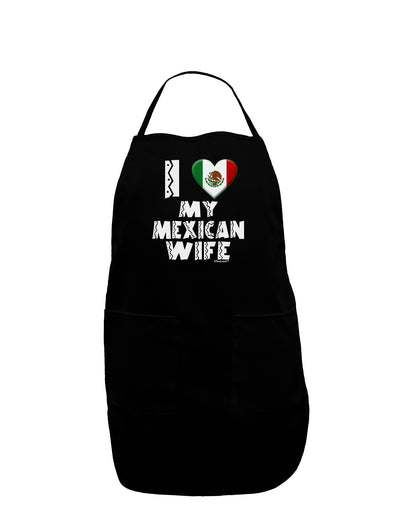 I Heart My Mexican Wife Dark Adult Apron by TooLoud-Bib Apron-TooLoud-Black-One-Size-Davson Sales