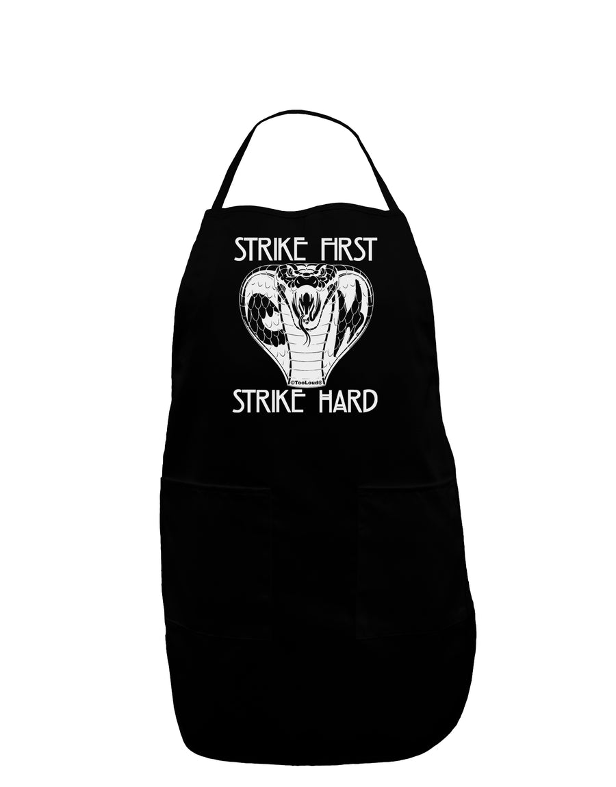 Strike First Strike Hard Cobra Dark Plus Size Dark Apron-Bib Apron-TooLoud-Black-Plus-Size-Davson Sales