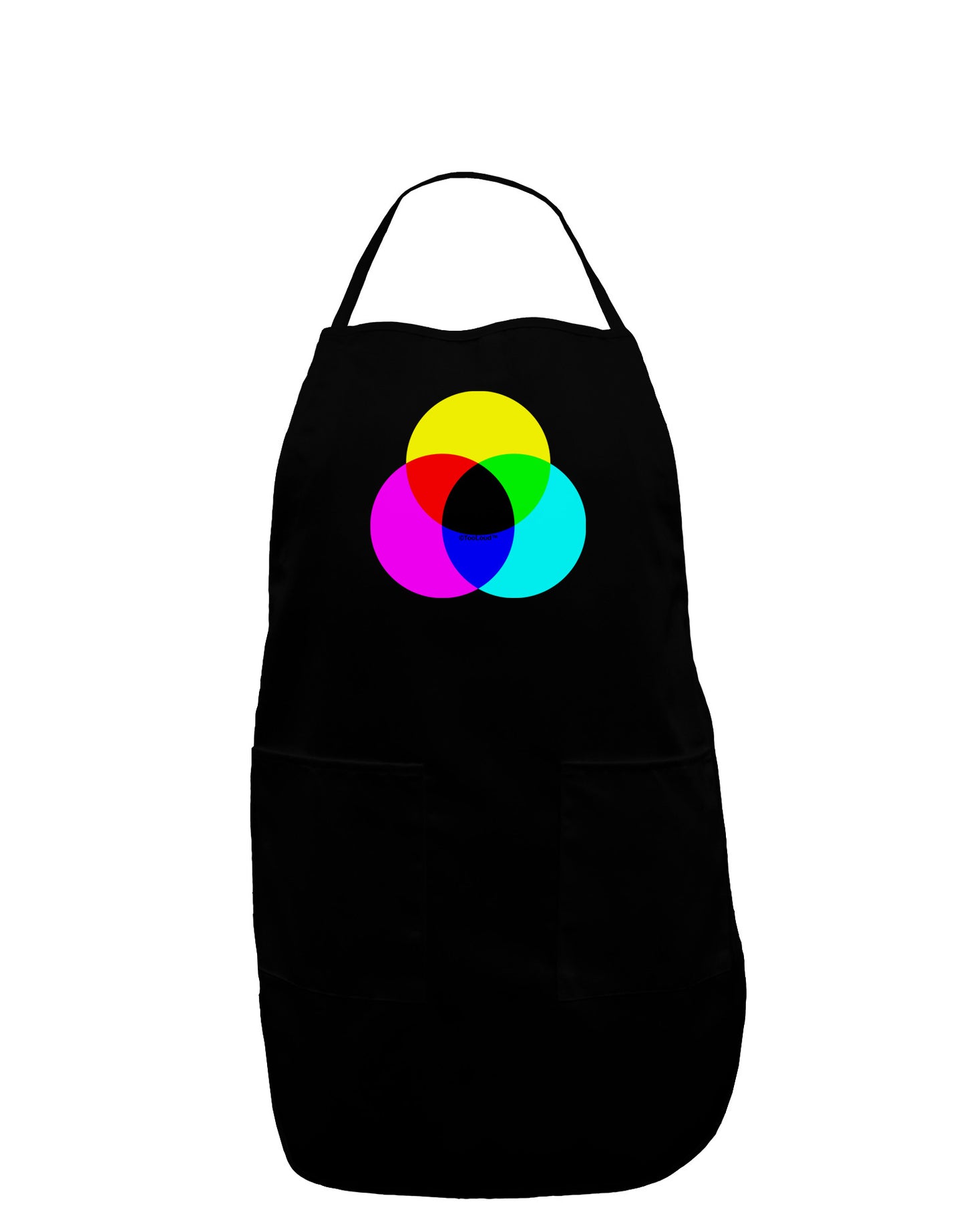 CMYK Color Model Plus Size Dark Apron by TooLoud-Bib Apron-TooLoud-Black-Plus-Size-Davson Sales