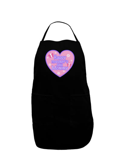 Happy Mother's Day Mommy - Pink Dark Adult Apron by TooLoud-Bib Apron-TooLoud-Black-One-Size-Davson Sales