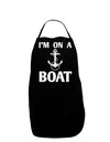 I'm on a BOAT Dark Adult Apron-Bib Apron-TooLoud-Black-One-Size-Davson Sales