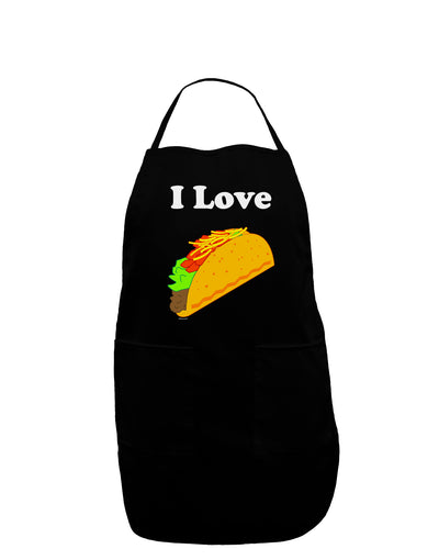 I love Tacos Dark Adult Apron-Bib Apron-TooLoud-Black-One-Size-Davson Sales