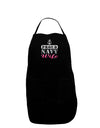 Proud Navy Wife Dark Adult Apron-Bib Apron-TooLoud-Black-One-Size-Davson Sales