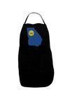 Atlanta Georgia Flag Plus Size Apron-Bib Apron-TooLoud-Black-Plus-Size-Davson Sales