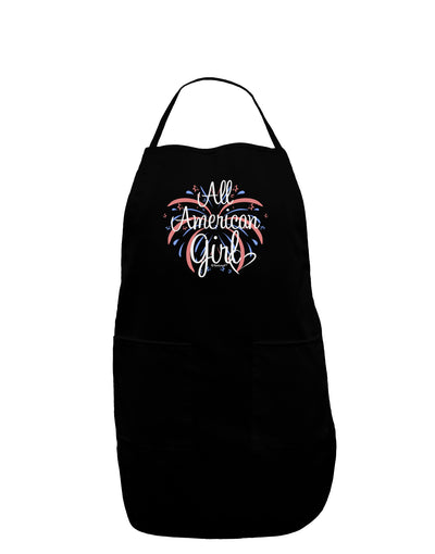 All American Girl - Fireworks and Heart Dark Adult Apron by TooLoud-Bib Apron-TooLoud-Black-One-Size-Davson Sales