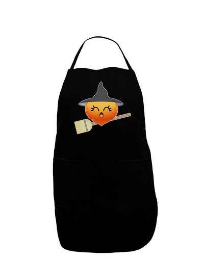 Penelope Peach Witch - Cute Fruit Dark Adult Apron-Bib Apron-TooLoud-Black-One-Size-Davson Sales