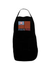 American Bacon Flag - Stars and Strips Dark Adult Apron-Bib Apron-TooLoud-Black-One-Size-Davson Sales