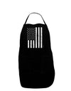 Stamp Style American Flag - Distressed Dark Adult Apron by TooLoud-Bib Apron-TooLoud-Black-One-Size-Davson Sales