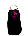 Dripping Bass Symbol Dark Adult Apron-Bib Apron-TooLoud-Black-One-Size-Davson Sales