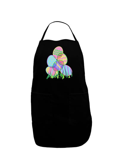 Gel Look Easter Eggs Dark Adult Apron-Bib Apron-TooLoud-Black-One-Size-Davson Sales