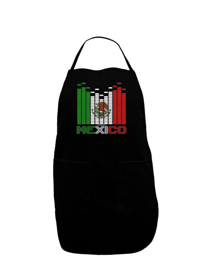 Mexican Flag Levels - Cinco De Mayo Text Dark Adult Apron-Bib Apron-TooLoud-Black-One-Size-Davson Sales